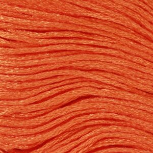 Нитки мулине, 8 1 м, цвет ярко-рыжий №740