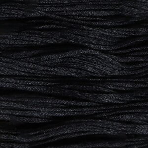 Нитки мулине, хлопок, 8 1 м, цвет чёрный №7214