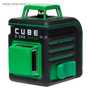 Нивелир лазерный ADA Cube 2-360 Home Green Ultimate Edition, 20/70 м, 3 мм/10 м, 2х360°