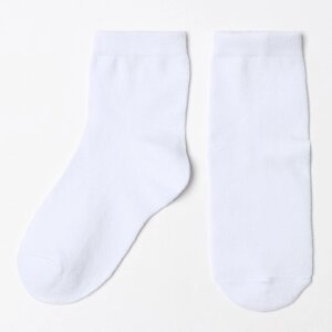 Носки для мальчиков, цвет белые, р-р 12-14