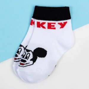 Носки "Mickey Mouse", Микки Маус, белый, 10-12 см
