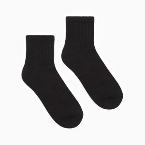Носки мужские с махровым следком MINAKU цвет черный, р-р 39-43 (27-29 см)