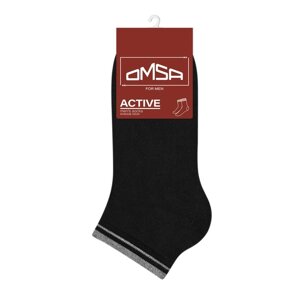 Носки мужские укороченные OMSA ACTIVE, размер 42-44, цвет nero