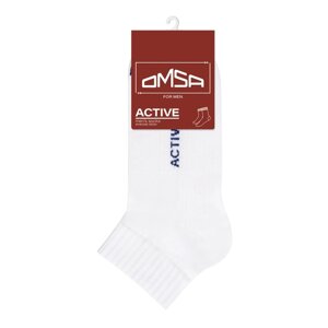 Носки мужские укороченные OMSA ACTIVE, размер 45-47, цвет bianco