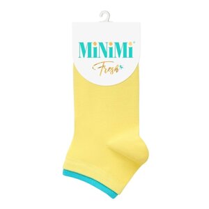 Носки женские MiNiMi Fresh с двойной резинкой, размер 35-38, цвет lemon