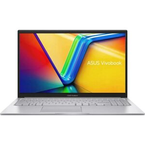 Ноутбук Asus VivoBook X1504ZA, 15.6", i3 1215U, 8 Гб, SSD 512 Гб, UHD, noOS, серебристый