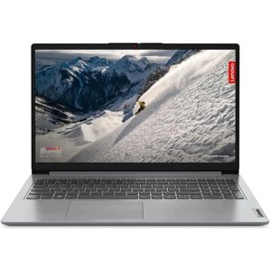 Ноутбук lenovo ideapad 1 15AMN7, 15.6", R3 7520U, 8 гб, SSD 512 гб, AMD, noos, серый