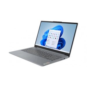 Ноутбук Lenovo IdeaPad 3 Slim 15IAN8, 15.6", Intel N100, 8 Гб, SSD 128 Гб, Intel UHD, серый