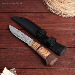 Нож охотничий "Гуннар" 22см, клинок 112мм/2,8мм, с узором