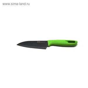 Нож сантоку IVO, цвет зелёный, 12,5 см