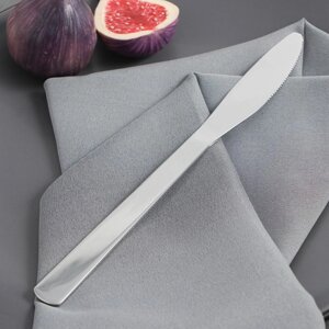 Нож столовый из нержавеющей стали Доляна «Майя», длина 22,8 см, цвет серебряный