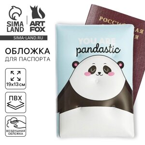 Обложка на паспорт, антистресс, Hello pandastic winter