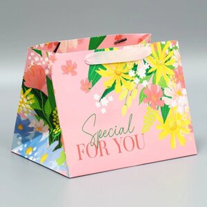Пакет подарочный с широким дном, упаковка, «Special for you», 25 х 19 х 18 см