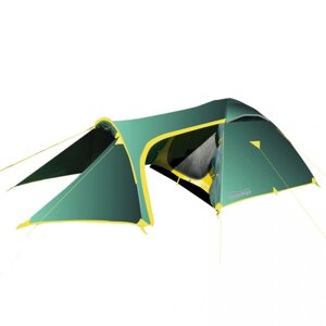 Палатка туристическая Tramp TRT-36, Tramp палатка Grot 3 (V2), зеленый