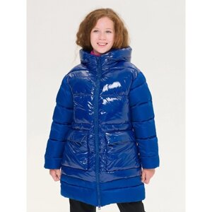 Пальто для девочек, рост 146 см, цвет синий