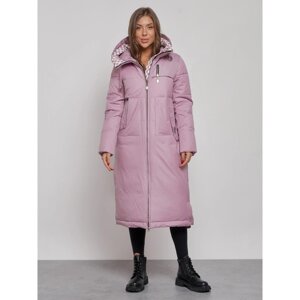 Пальто утепленное зимнее женское, размер 44, цвет фиолетовый