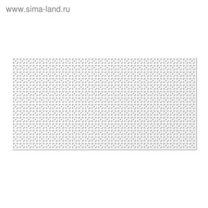 Панель декоративная перфорированная, без рамки, Дамаско, белый, 1112х512 мм