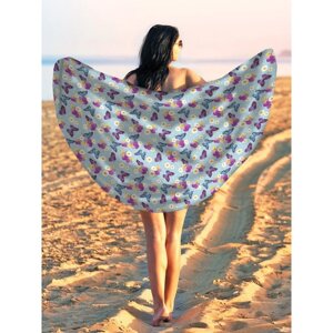 Парео и пляжный коврик «Весна», d = 150 см