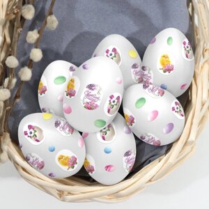 Пасхальные наклейки на яйца «Святой Пасхи» 14,5 х 7,5 см.