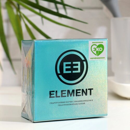 Патчи гидрогелевые "Element", "BLUE", с ниацинамидом и гиалуроновой кислотой, 60 шт., 85 г