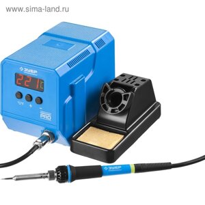 Паяльная станция ЗУБР 55336, цифровая, керамический нагреватель, диапазон 50-480°C, 60 Вт