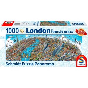 Пазл панорама «Хартвиг Браун. Панорама города - Лондон», 1000 элементов