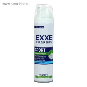 Пена для бритья Exxe Sport Energy Cool Effect, тонизирующая, 200 мл