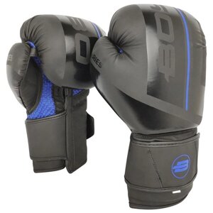 Перчатки боксёрские BoyBo B-Series BBG400, 8 унций, цвет чёрный/синий