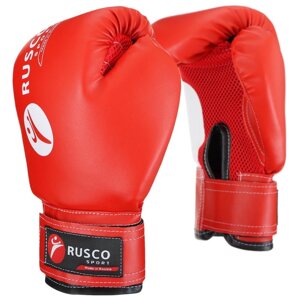Перчатки боксёрские RuscoSport, красные, размер 10 oz