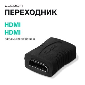 Переходник Luazon PL-004, HDMI (f) - HDMI (f), черный