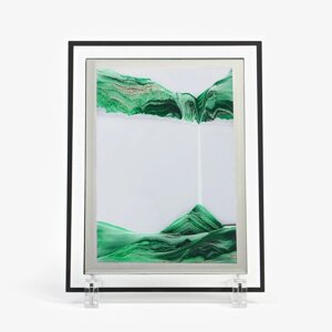 Песочные часы-картина «Кулас», 2317 см, антистресс, песок зелёный