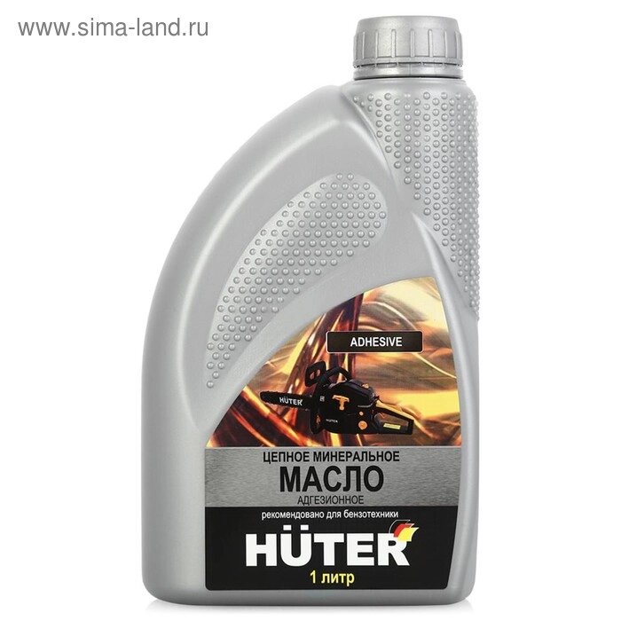 Масло цепное Huter 73/8/2/1, 80W90, минеральное, 1 л - интернет магазин