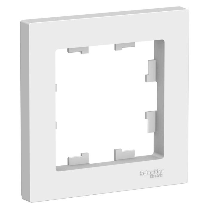 Рамка SE Atlas. Design, 1 пост, универсальная, белая, ATN000101 - наличие