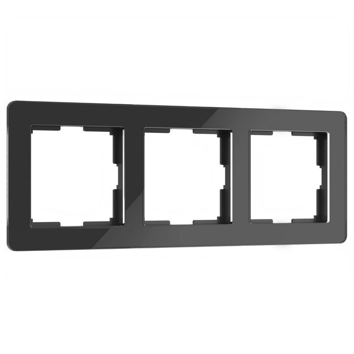 Рамка W0032708, 3 розетки Acrylic, чёрный - преимущества