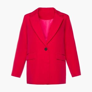 Пиджак женский, цвет фуксия, размер 52