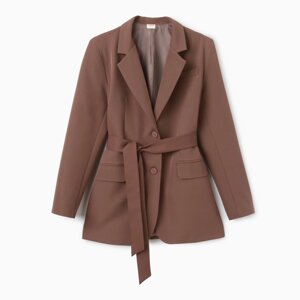 Пиджак женский MINAKU: Classic цвет коричневый, р-р 50-52