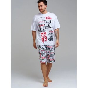 Пижама для мужчин PlayToday: футболка и шорты, размер XL