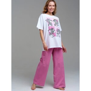 Пижама для женщин PlayToday: футболка и брюки, размер M