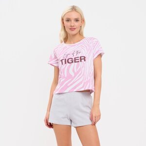 Пижама женская (футболка и шорты) KAFTAN "Tiger" р. 48-50