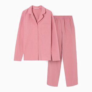 Пижама женская (рубашка и брюки) KAFTAN "Basic" р. 52-54 , розовый