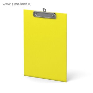 Планшет с зажимом А4, 2 мм, ErichKrause Neon, картон/ламинированная бумага, желтый (клипборд)