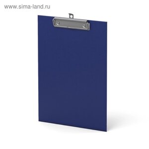 Планшет с зажимом А4, 2 мм, ErichKrause Standard, картон/бумвинил, синий (клипборд)