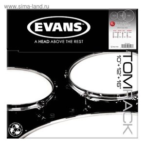Пластик для том барабана Evans ETP-G1CLR-R G1 Clear Rock (10", 12", 16"