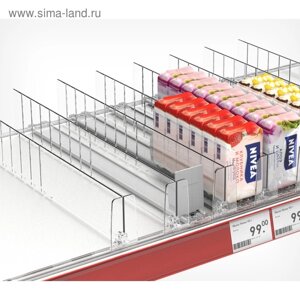 Пластиковый обламывающийся разделитель c передним ограничителем 60 мм, 285-4852060 мм