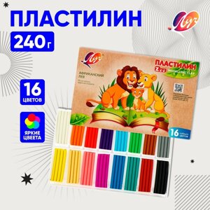 Пластилин 16 цветов 240 г ZOO