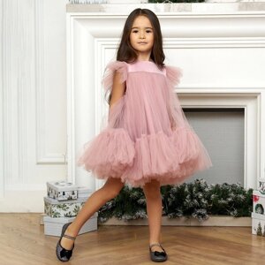 Платье детское с пышной юбкой KAFTAN, рост 98-104, розовый