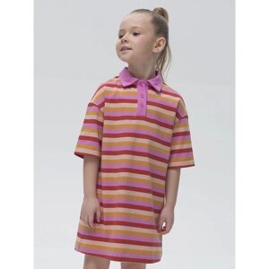 Платье для девочек, рост 86 см, цвет розовый