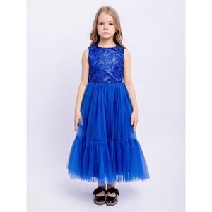 Платье для девочки «Алиса», рост 116 см, цвет синий