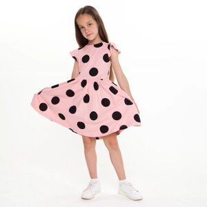 Платье для девочки, цвет чёрный/розовый, рост 98 см