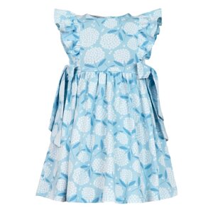 Платье для девочки, цвет голубой/гортензия, рост 98 см